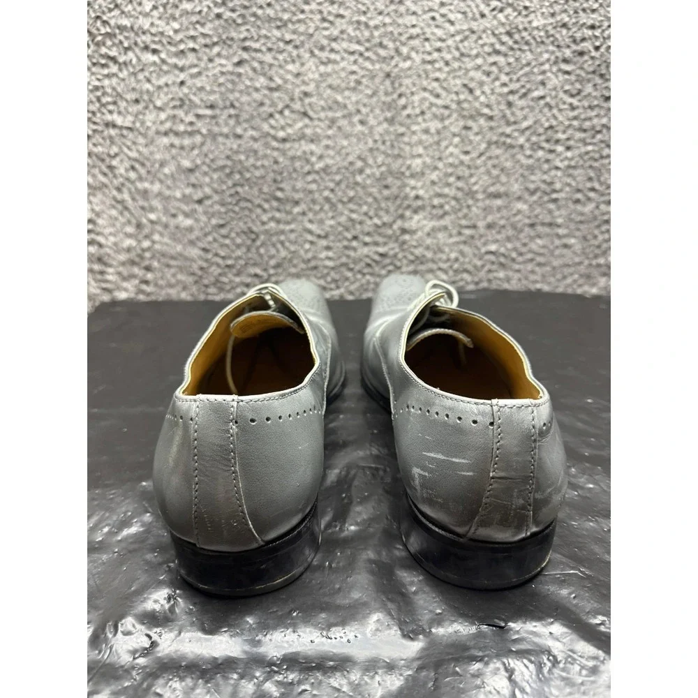 Giorgio Brutini Almond Toe Lace-Up Low Top‎ Oxford Shoes Gray Mens Size 11 US